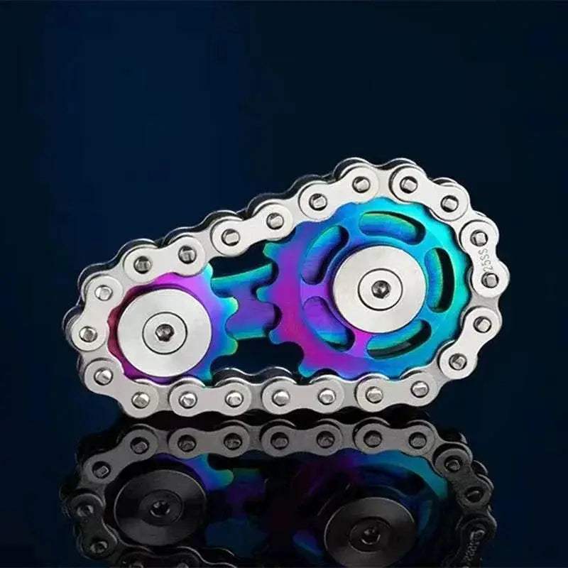 Gear Chain Gyro Fingertip Toy Metal Sprockets Spinner - ToylandEU
