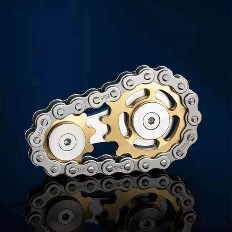 Gear Chain Gyro Fingertip Toy Metal Sprockets Spinner - ToylandEU