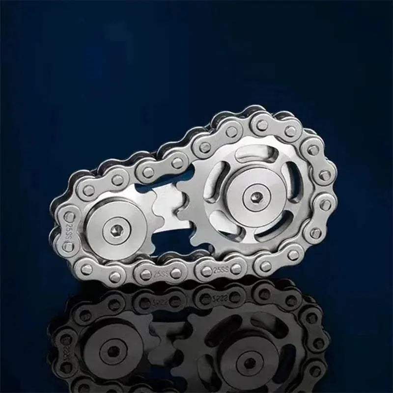 Gear Chain Gyro Fingertip Toy Metal Sprockets Spinner - ToylandEU