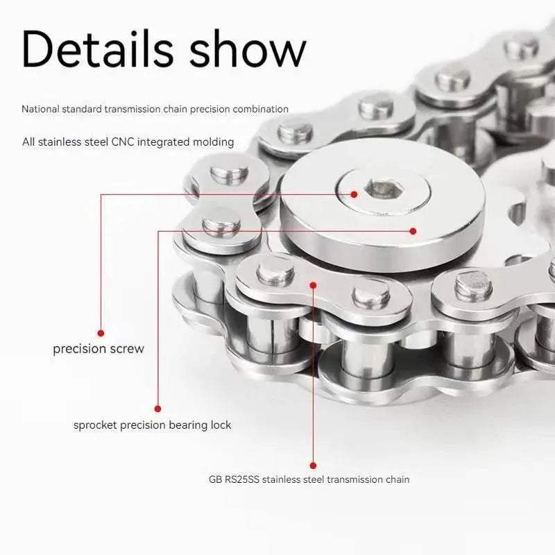 Gear Chain Gyro Fingertip Toy Metal Sprockets Spinner - ToylandEU