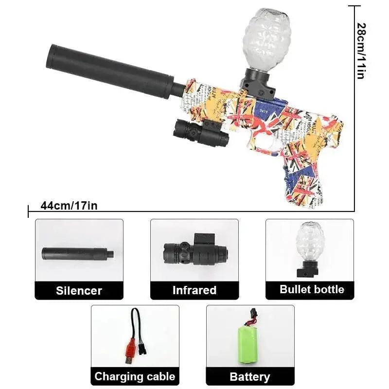  Electric Gel Ball Blaster Gun, Rechargeable Speed Firing -  ToylandEU™