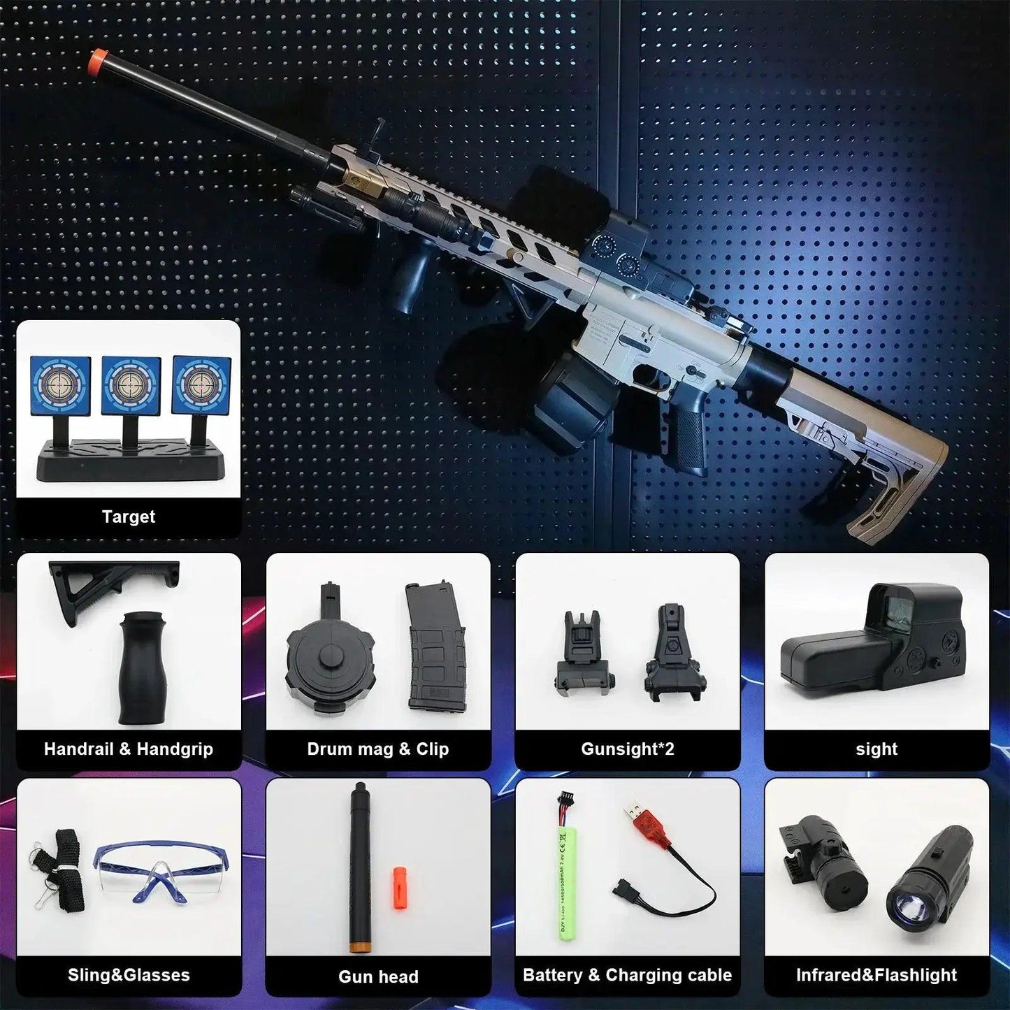  Electric Gel Ball Blaster Toy Gun High Speed Modes -  ToylandEU™