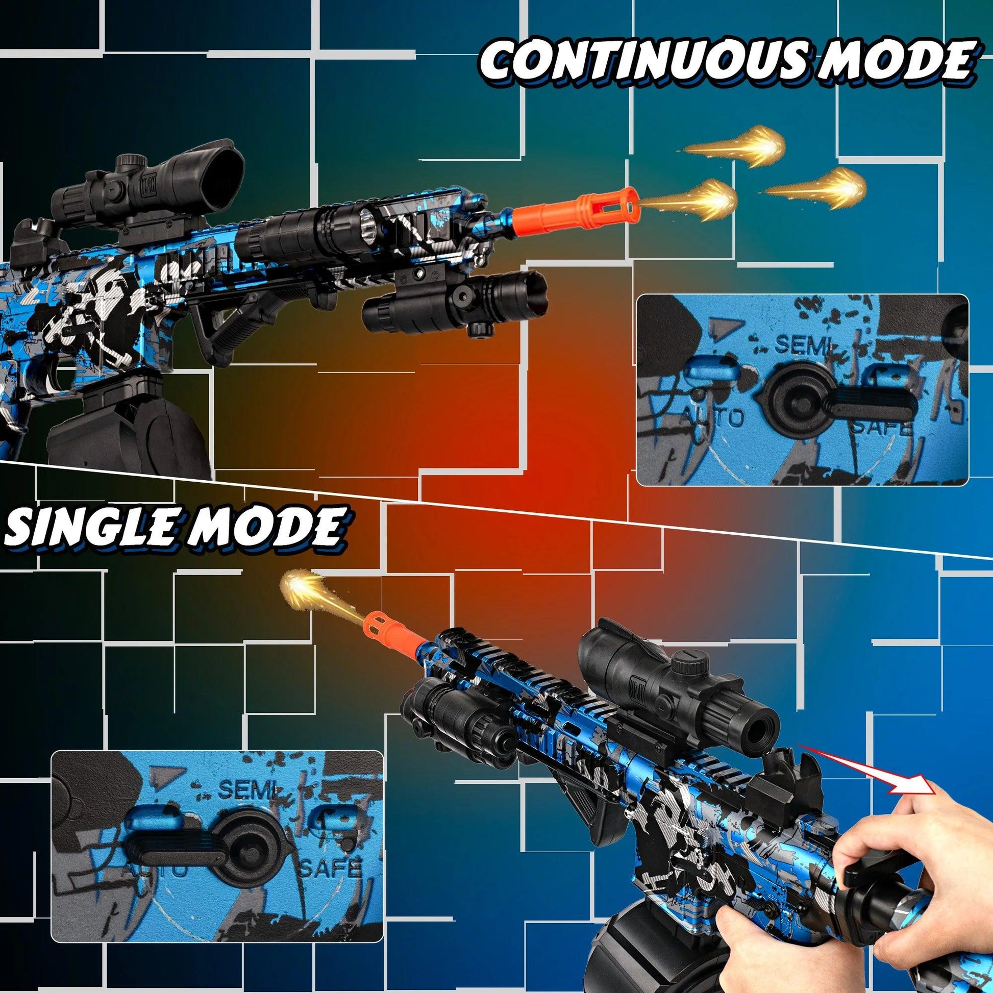  Gel Ball Blaster | M416 Scope Electric | Toylandeu™ 
