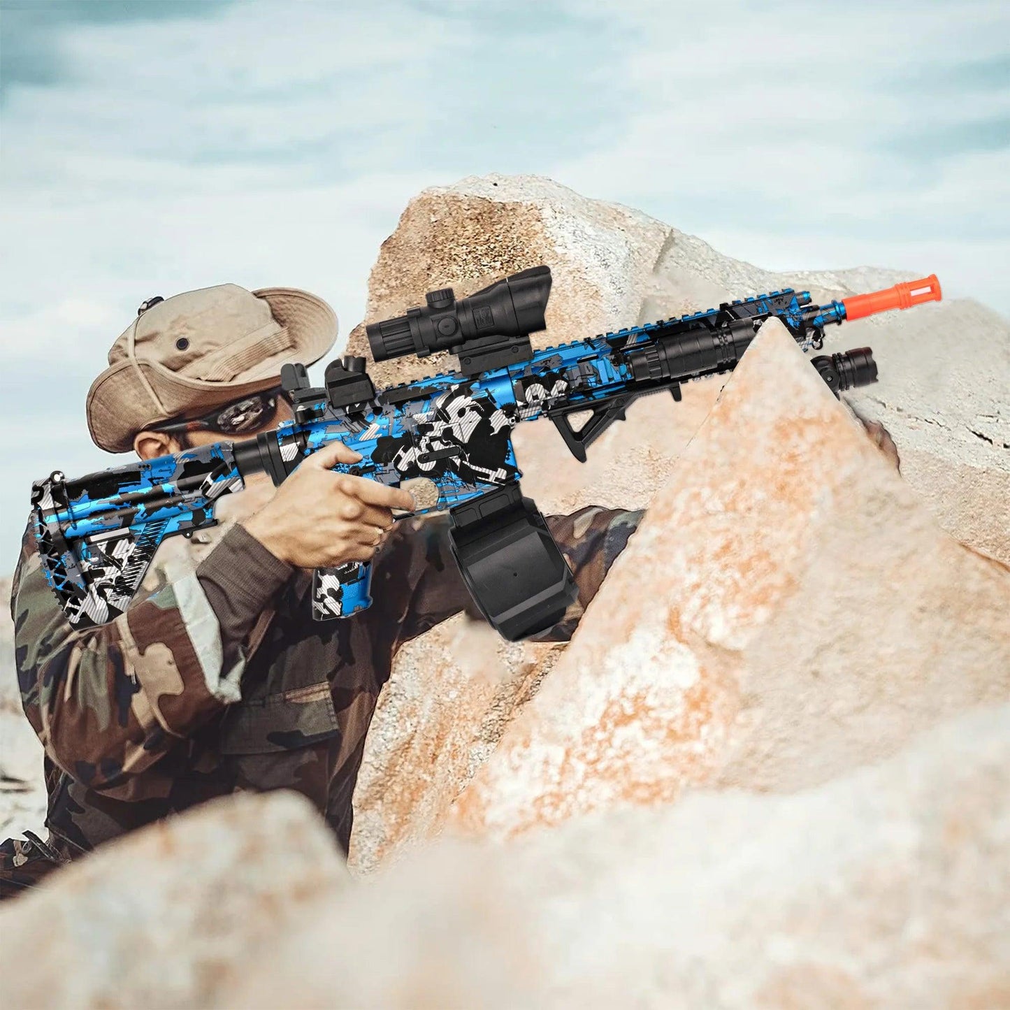  Gel Ball Blaster | M416 Scope Electric | Toylandeu™ 