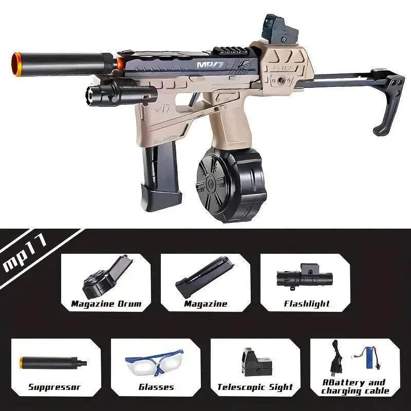  Mp17 Electric Gel Ball Blaster Toy Gun with Two Magazines -  ToylandEU™