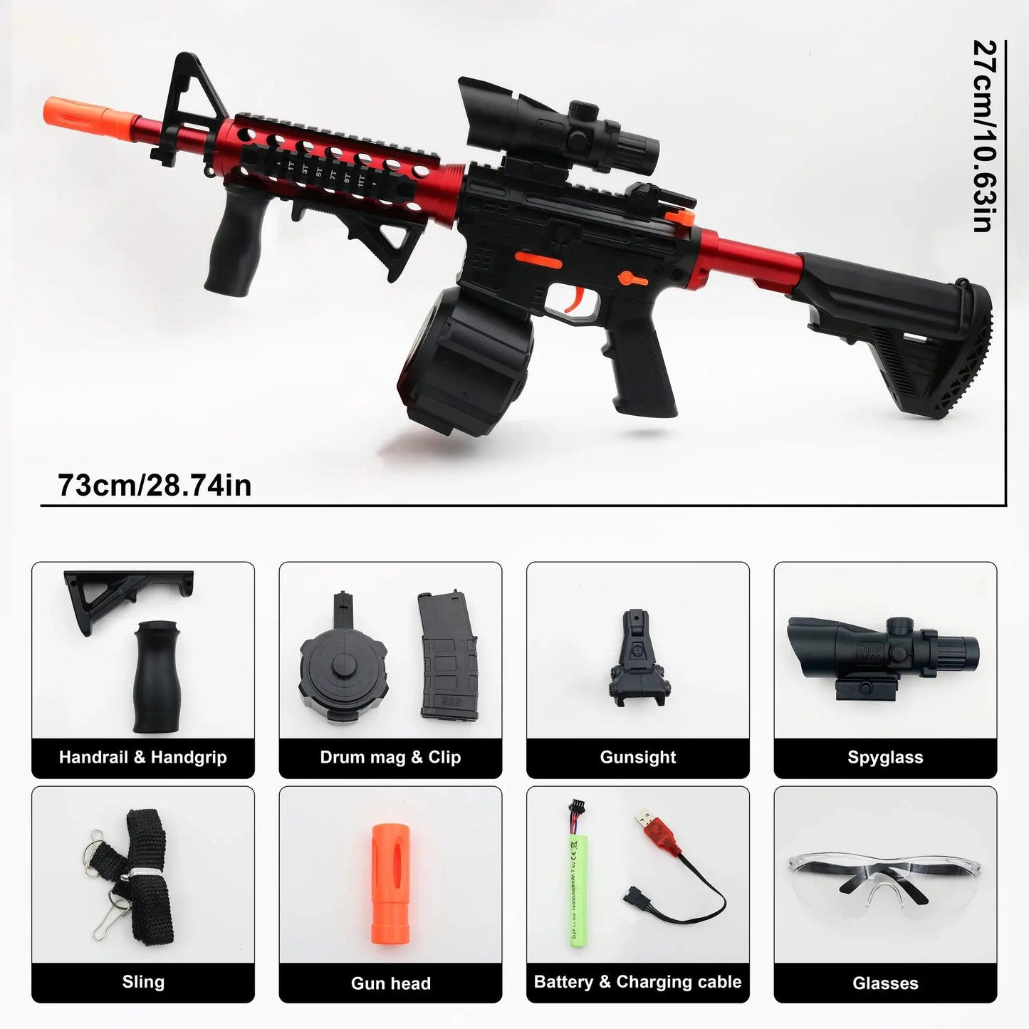  Gel Blaster Auto Toy Gun With Rechargeable Battery -  ToylandEU™