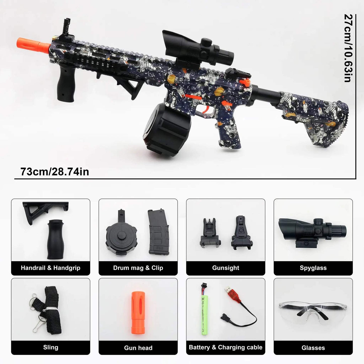  Gel Blaster Auto Toy Gun With Rechargeable Battery -  ToylandEU™