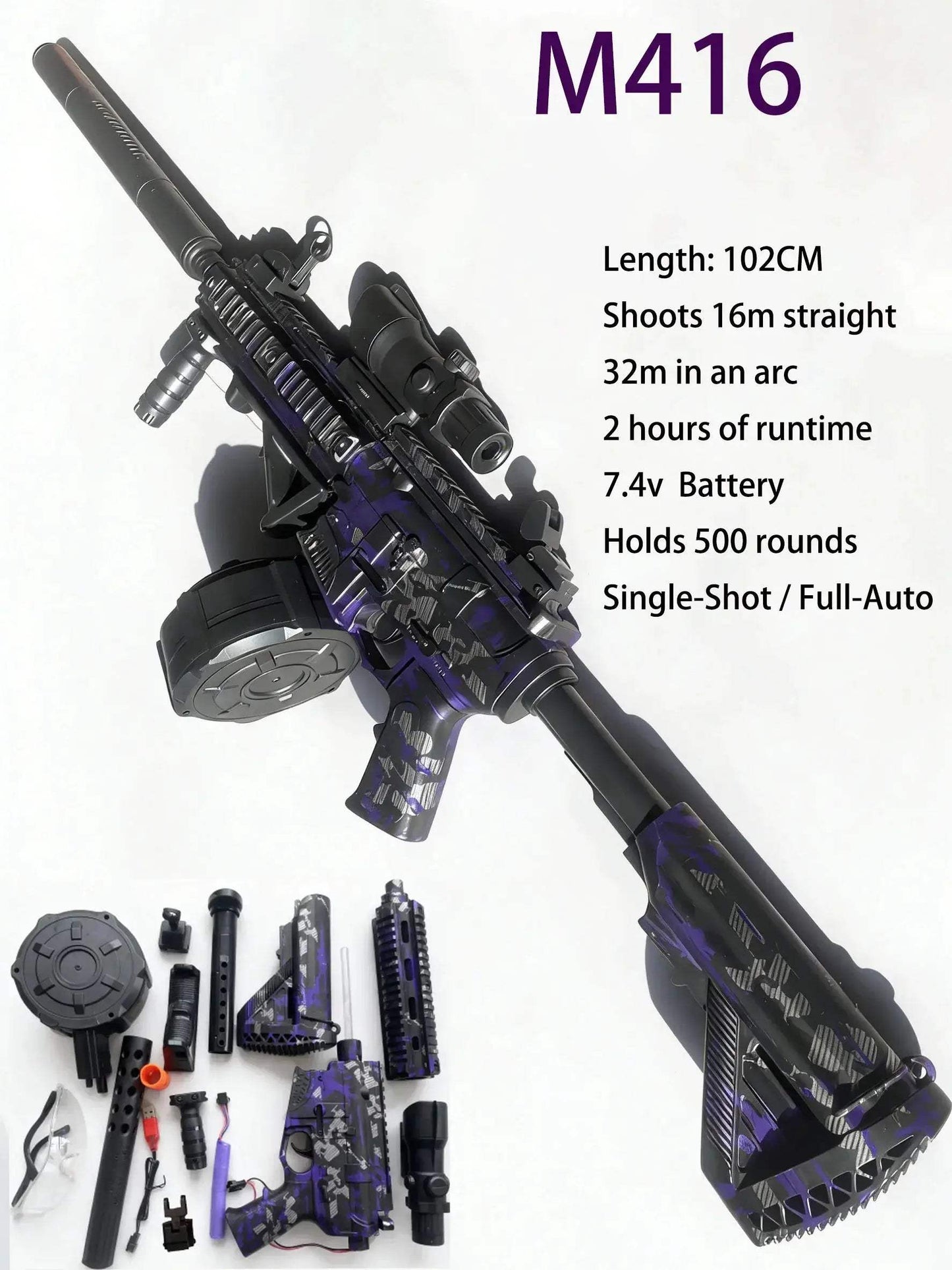 Gel Blaster Electric Gun Full Auto Long Range Battle - ToylandEU