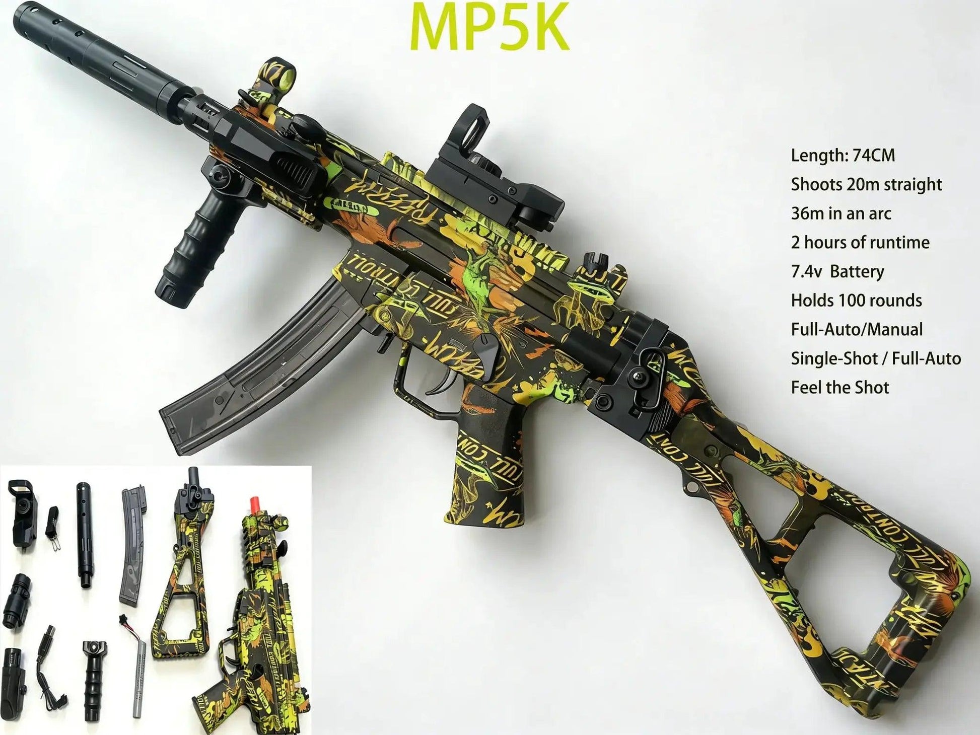  Gel Blaster Gun Full Auto For Adults Long Range -  ToylandEU™