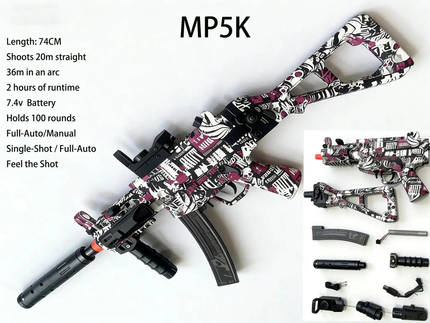 Gel Blaster Gun Full Auto For Adults Long Range -  ToylandEU™