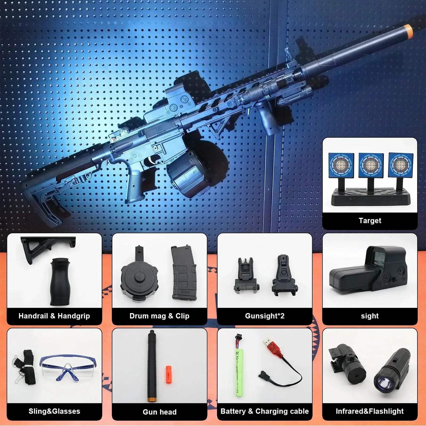 Gel Blaster Toy Gun With Rechargeable Battery For Outdoor Play - ToylandEU