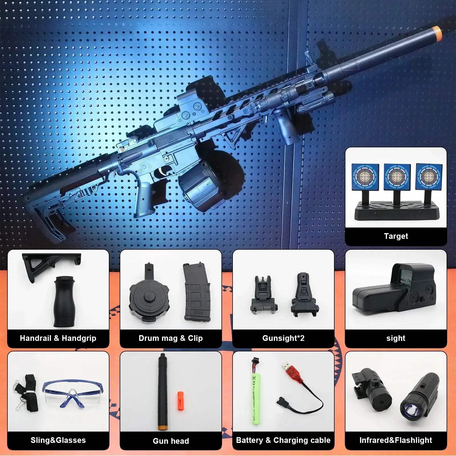 Gel Blaster Toy Gun With Rechargeable Battery For Outdoor Play - ToylandEU