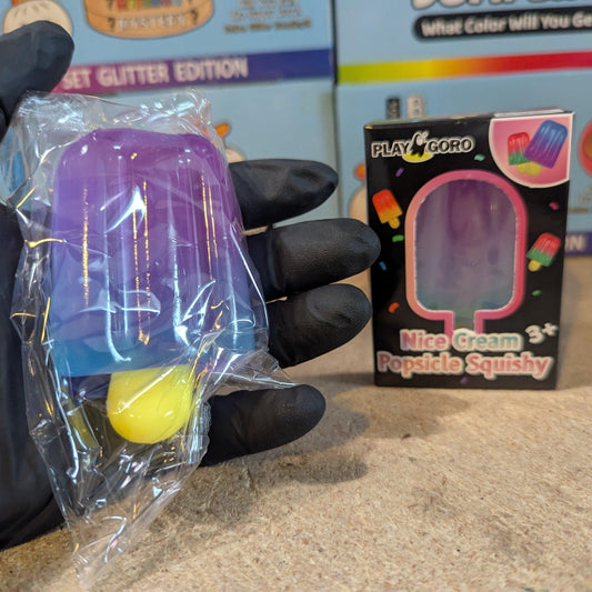 Gelatin Squish Toy | Purple Blue Popsicle | Toylandeu™