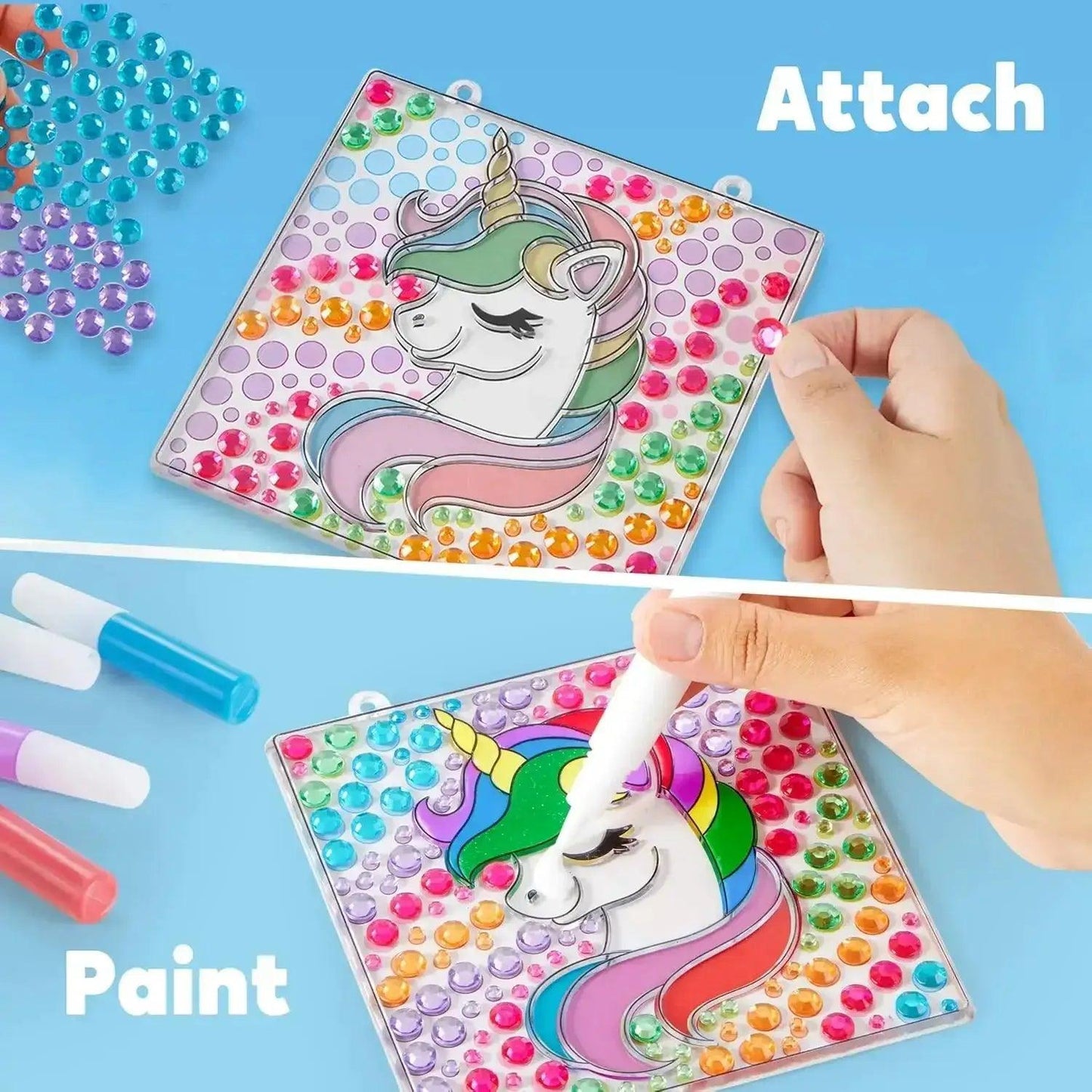  Gem Suncatcher Window Art Set 4 Designs For Kids -  ToylandEU™