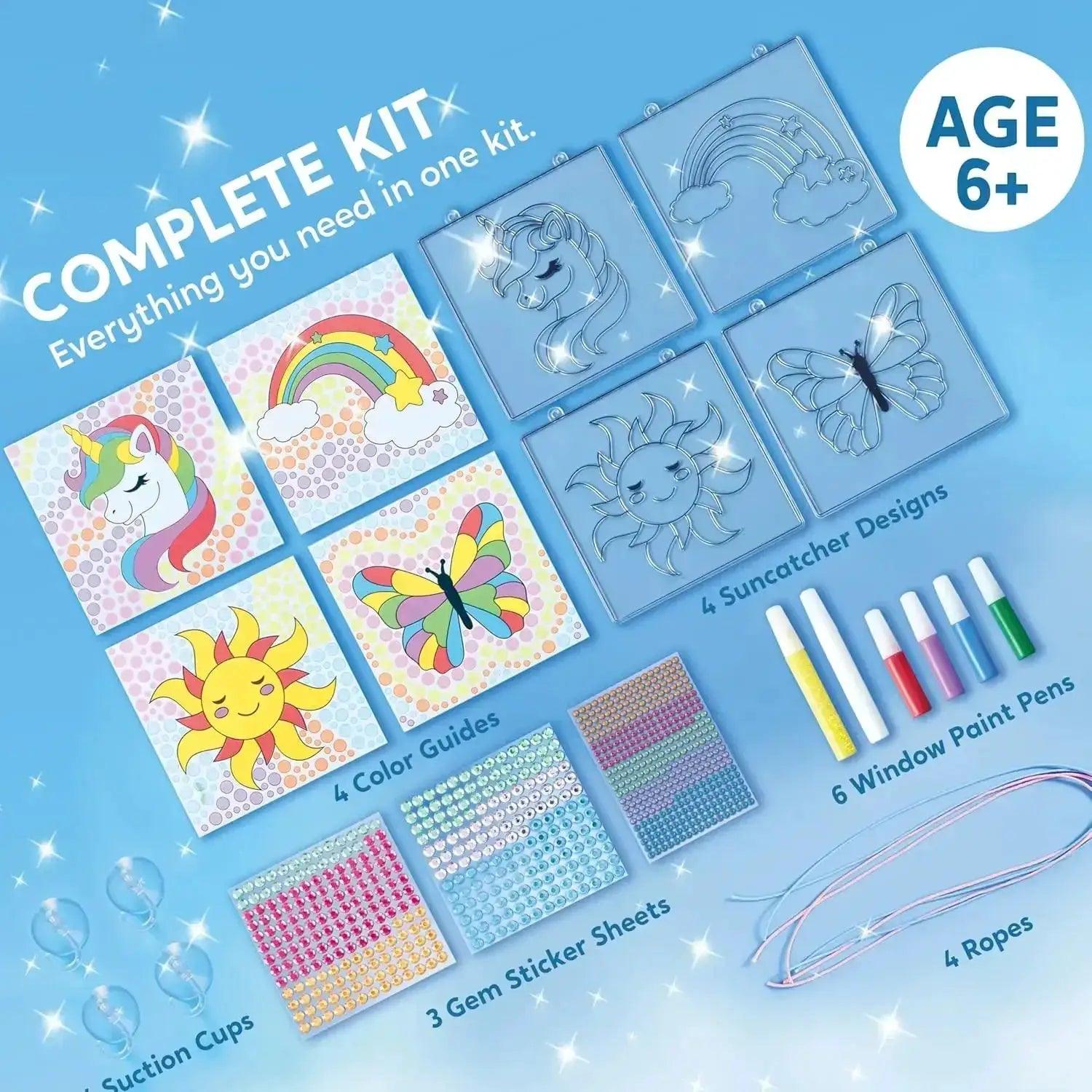  Gem Suncatcher Window Art Set 4 Designs For Kids -  ToylandEU™