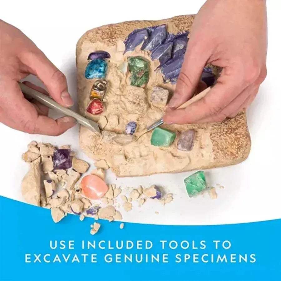 Gemstone Dig Kit for Kids STEM Crystal Mining Educational Toy - ToylandEU