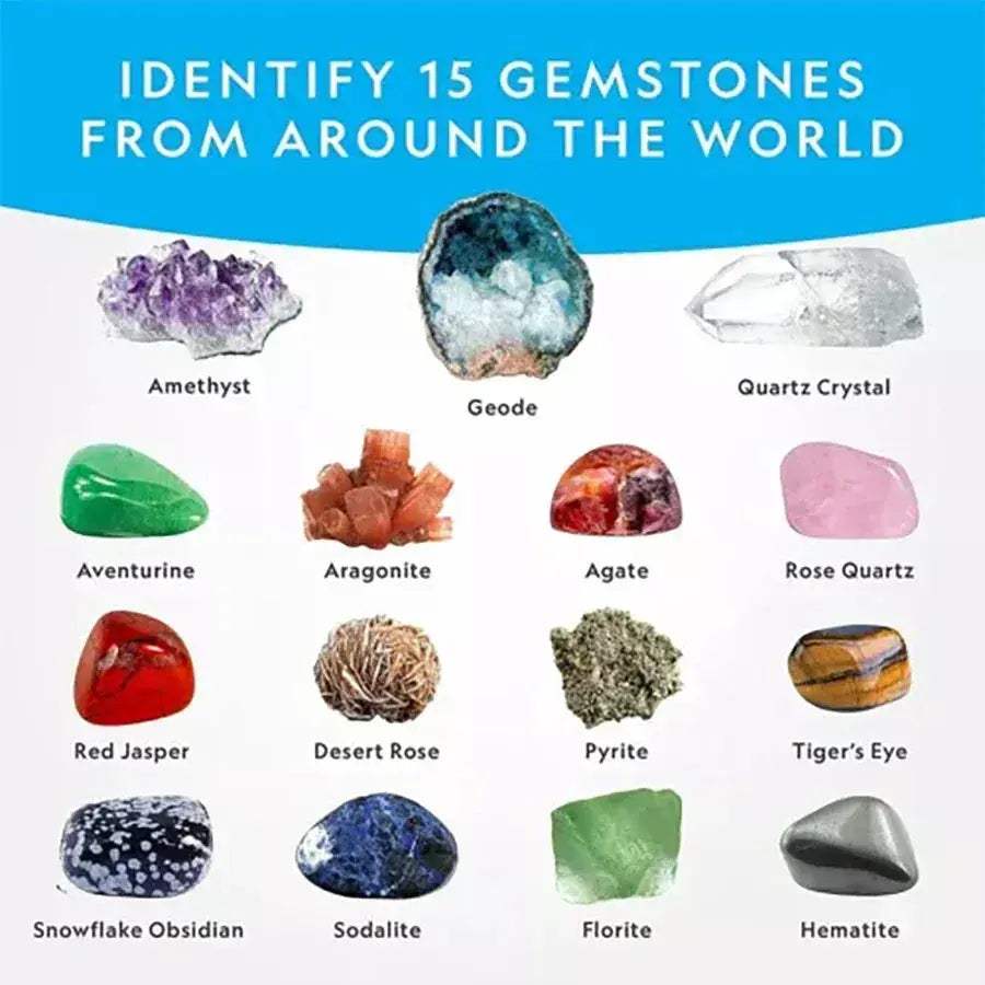 Gemstone Dig Kit for Kids STEM Crystal Mining Educational Toy - ToylandEU