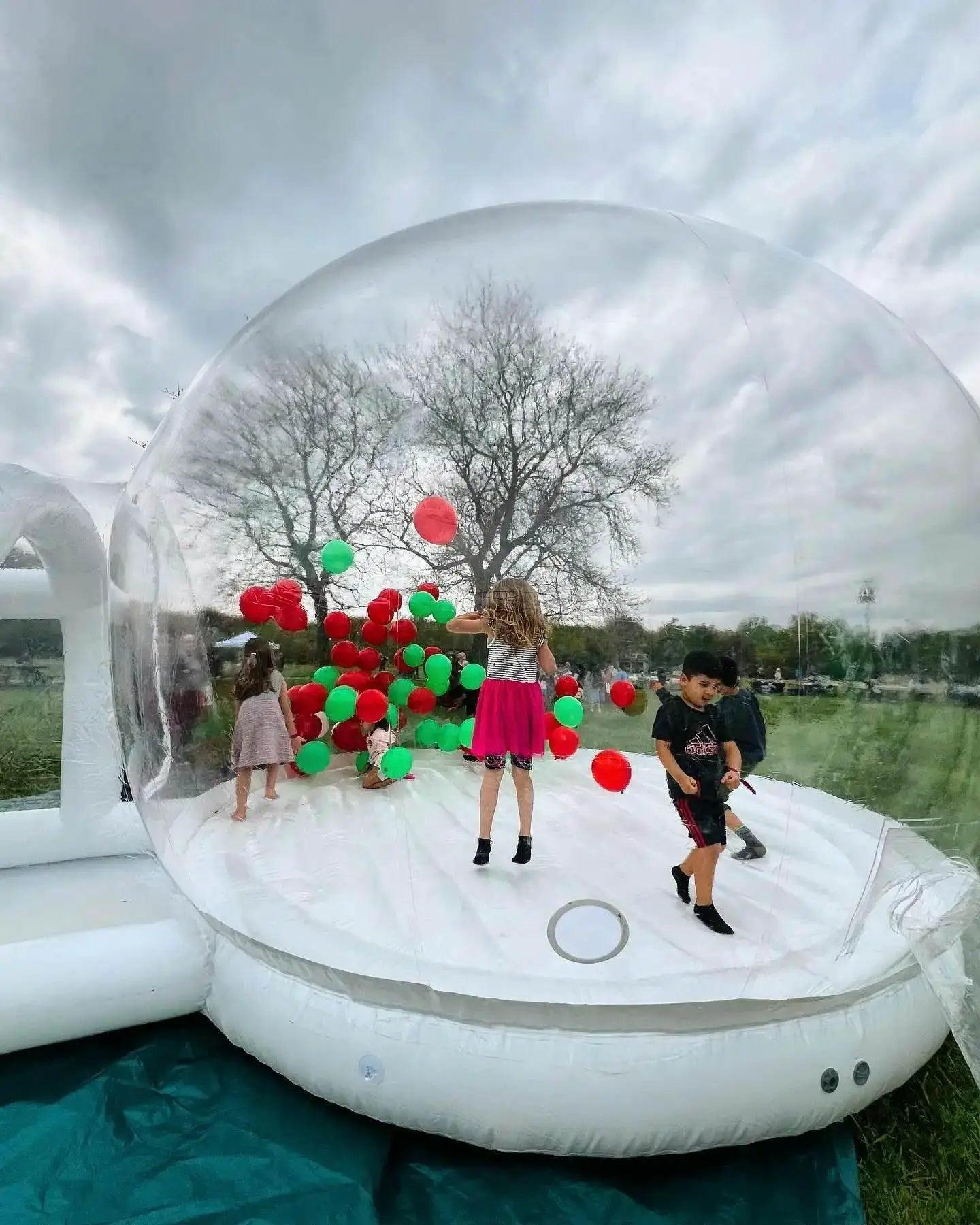  Generic 10ft Inflatable Bubble House With Trampoline And Clear Dome PVC Includes Blower -  ToylandEU™