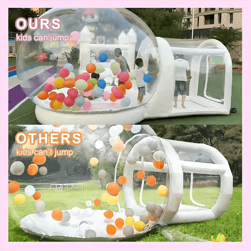  Generic 10ft Inflatable Bubble House With Trampoline And Clear Dome PVC Includes Blower -  ToylandEU™