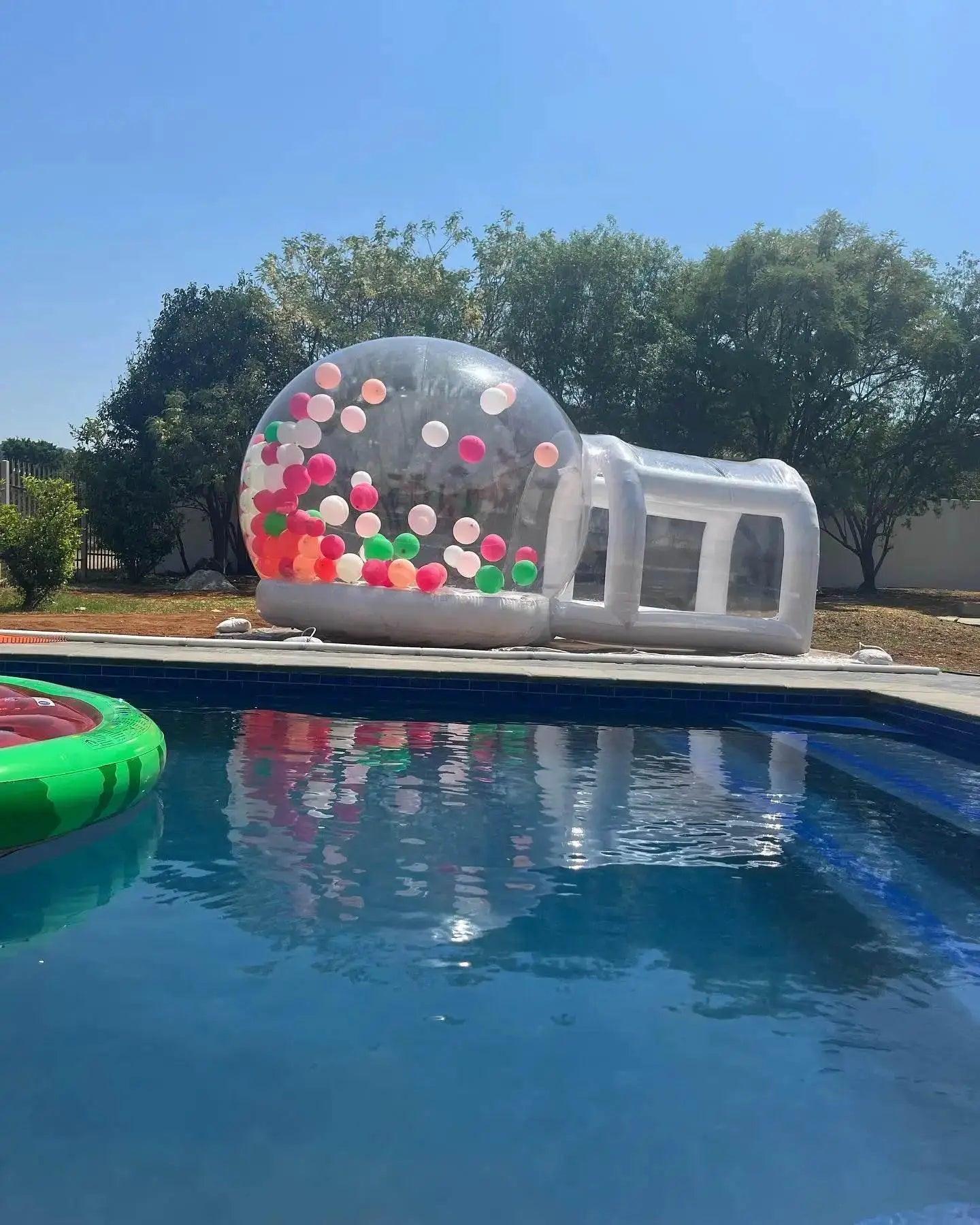  Generic 10ft Inflatable Bubble House With Trampoline And Clear Dome PVC Includes Blower -  ToylandEU™