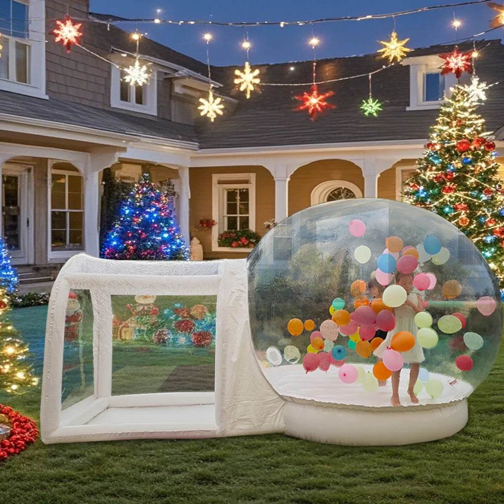 10FT Inflatable Bubble House with Trampoline and Clear Dome - PVC Material, Includes Blower, Free Shipping for Parties - ToylandEU