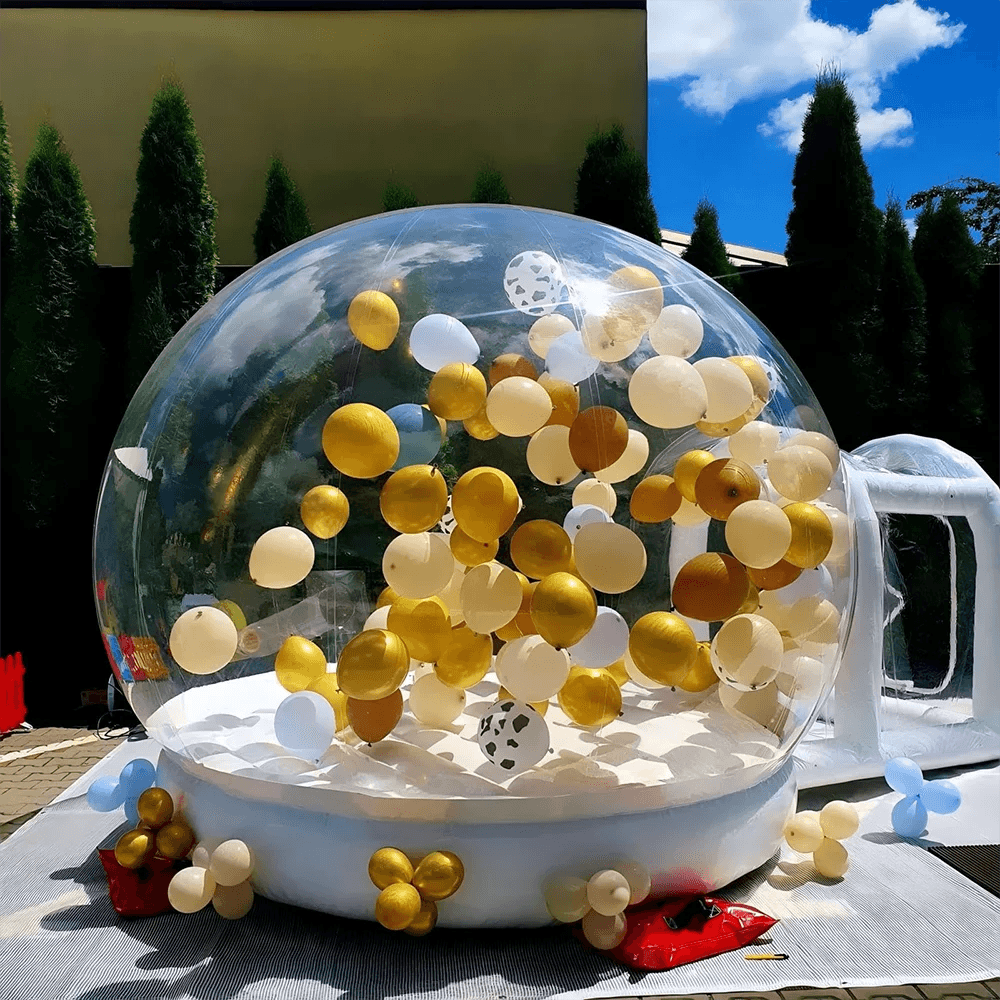 10FT Inflatable Bubble House with Trampoline and Clear Dome - PVC Material, Includes Blower, Free Shipping for Parties - ToylandEU