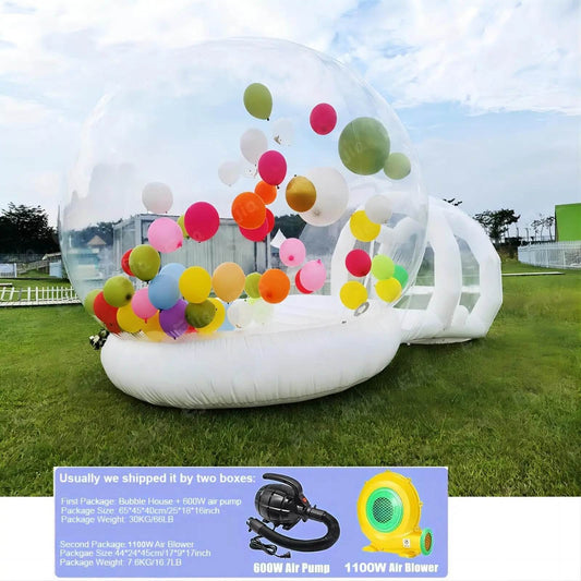 10FT Inflatable Bubble House with Trampoline and Clear Dome - PVC Material, Includes Blower, Free Shipping for Parties - ToylandEU