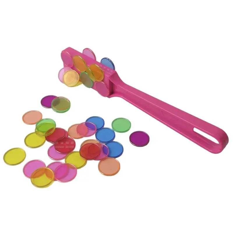 100PCS Plastic Color Magnetic Circular Sheets for Science Physics Montessori Learning - ToylandEU