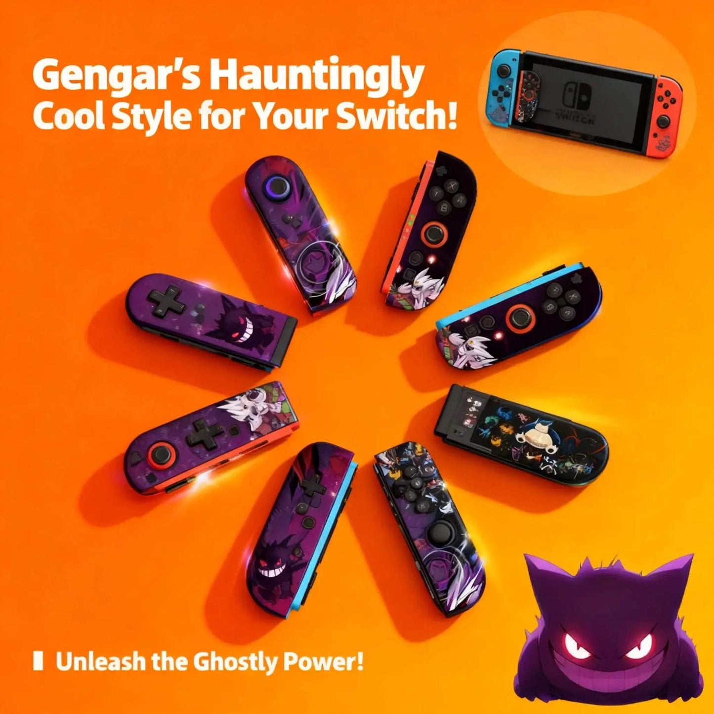 Gengar Cartoon Case For Nintendo Switch 2 OLED Shockproof - ToylandEU