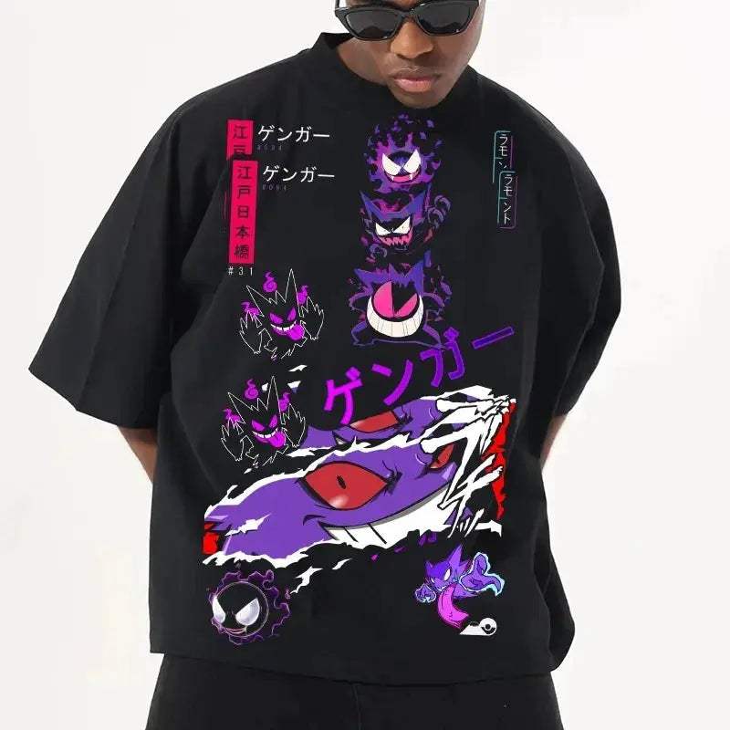  Gengar Pokemon Graphic Tee Harajuku Unisex Comfort -  ToylandEU™