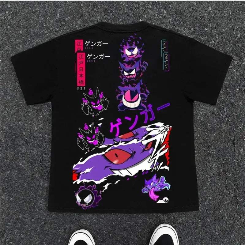  Gengar Pokemon Graphic Tee Harajuku Unisex Comfort -  ToylandEU™