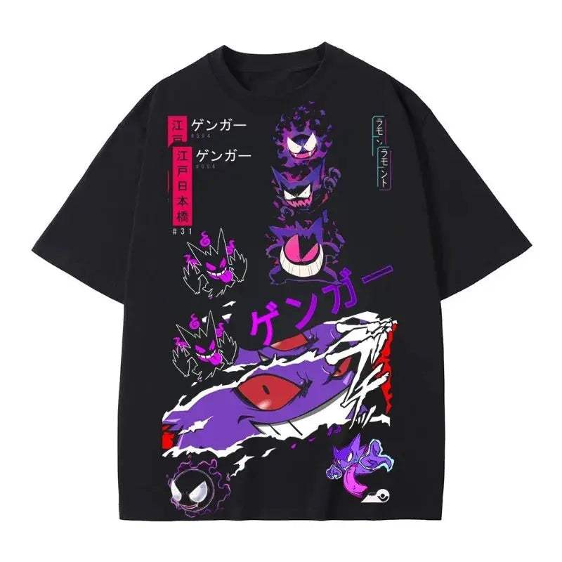 Gengar Pokemon Graphic Tee Harajuku Unisex Comfort -  ToylandEU™