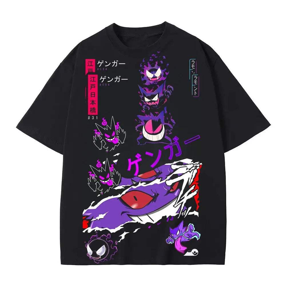  Gengar Pokemon Graphic Tee Harajuku Unisex Comfort -  ToylandEU™