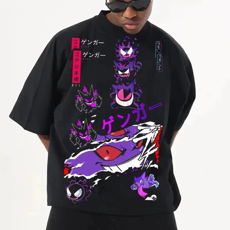  Gengar Pokemon Graphic Tee Harajuku Unisex Comfort -  ToylandEU™