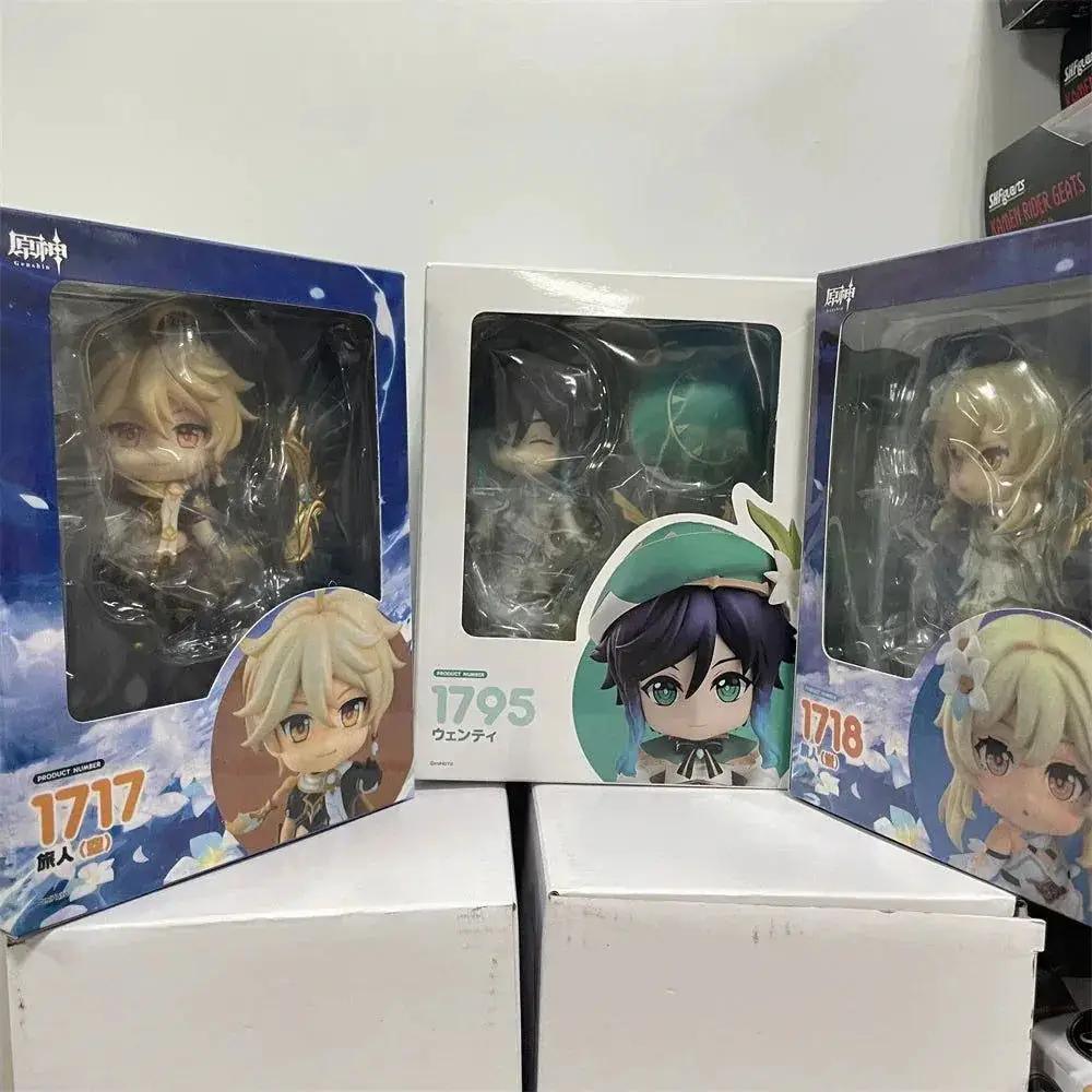  Genshin Impact Kawaii Mini Figurines, Lumine, Aether, Barbatos, Cute Chibi Action Figures Collector Toys 10 cm -  ToylandEU™