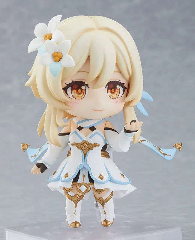  Genshin Impact Kawaii Mini Figurines, Lumine, Aether, Barbatos, Cute Chibi Action Figures Collector Toys 10 cm 