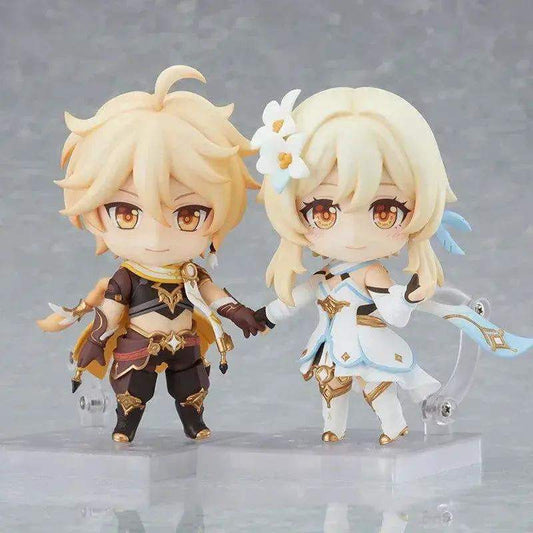  Genshin Impact Kawaii Mini Figurines, Lumine, Aether, Barbatos, Cute Chibi Action Figures Collector Toys 10 cm -  ToylandEU™