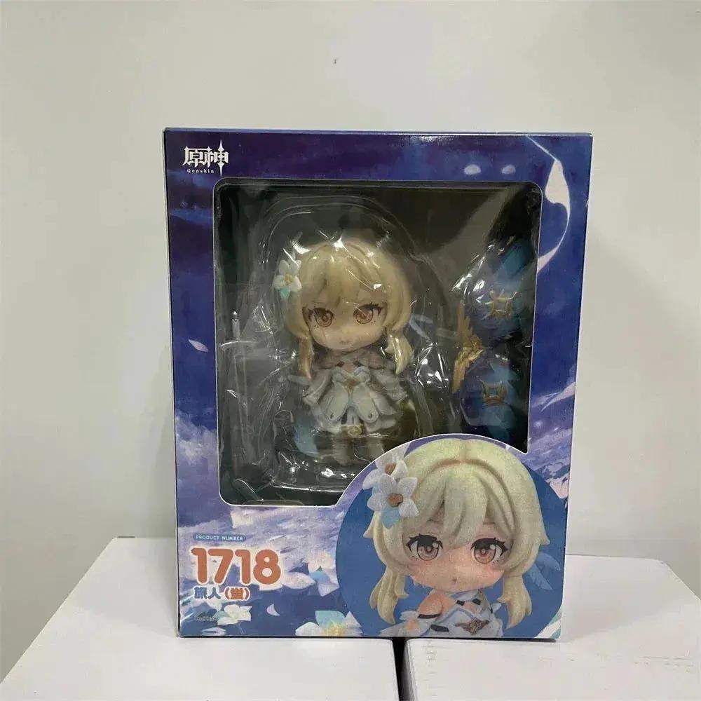 Genshin Impact Kawaii Mini Figurines, Lumine, Aether, Barbatos, Cute Chibi Action Figures Collector Toys 10 cm - ToylandEU