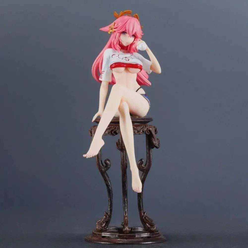  Genshin Impact Yae Miko Figure PVC Statue 24cm Premium -  ToylandEU™