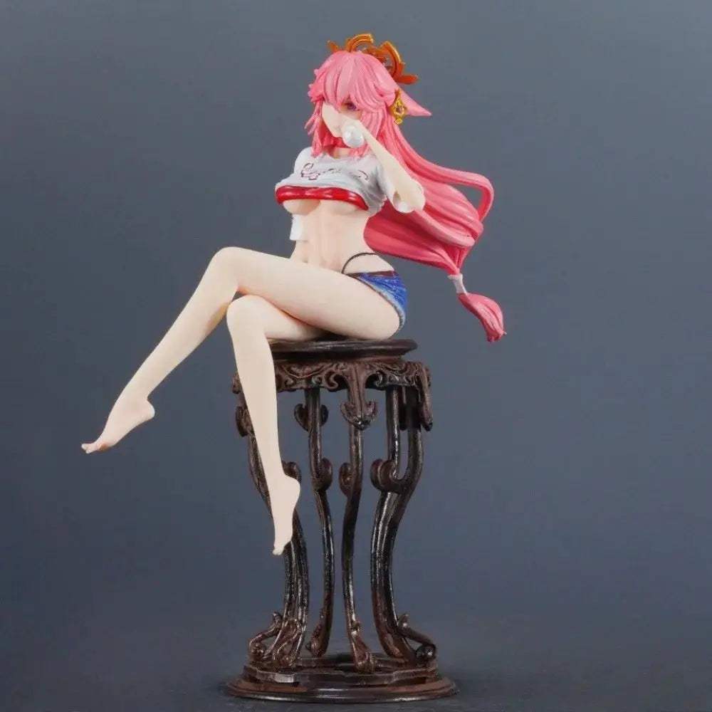  Genshin Impact Yae Miko Figure PVC Statue 24cm Premium -  ToylandEU™