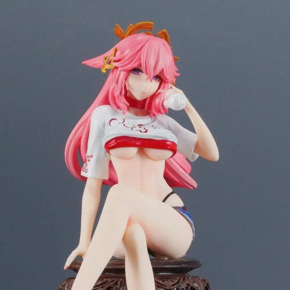  Genshin Impact Yae Miko Figure PVC Statue 24cm Premium -  ToylandEU™