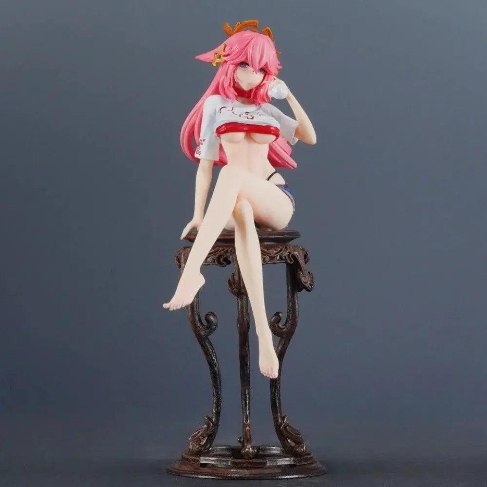  Genshin Impact Yae Miko Figure PVC Statue 24cm Premium -  ToylandEU™