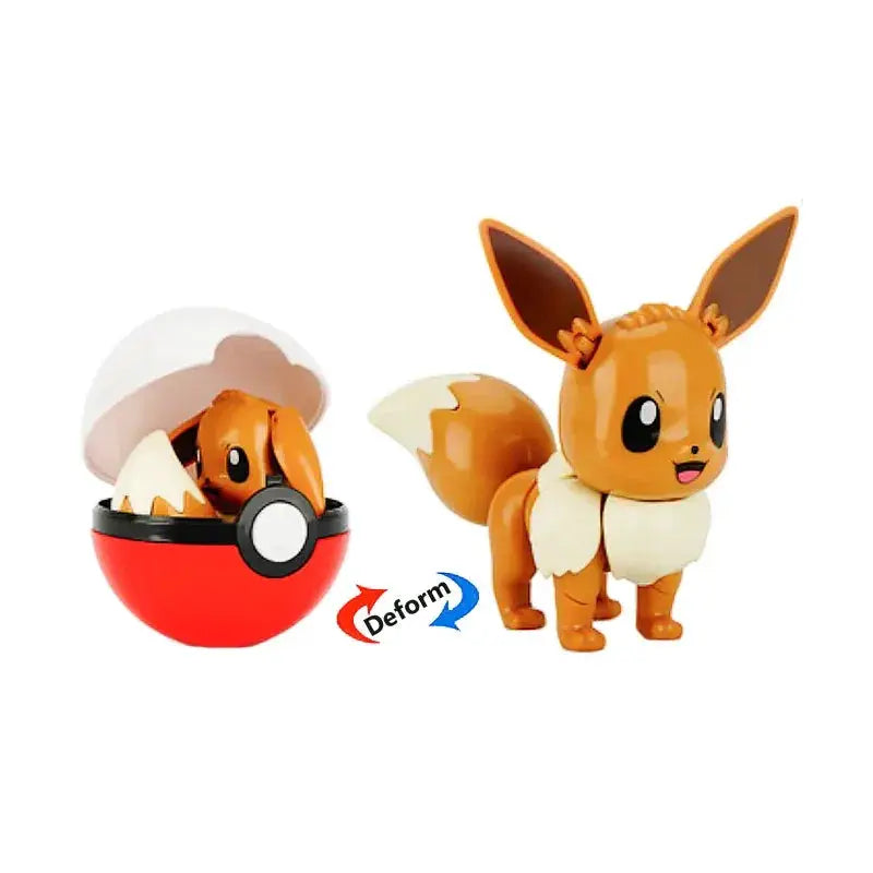 Genuine Pokeball Deformation Toys Pikachu Mewtwo Figures - ToylandEU