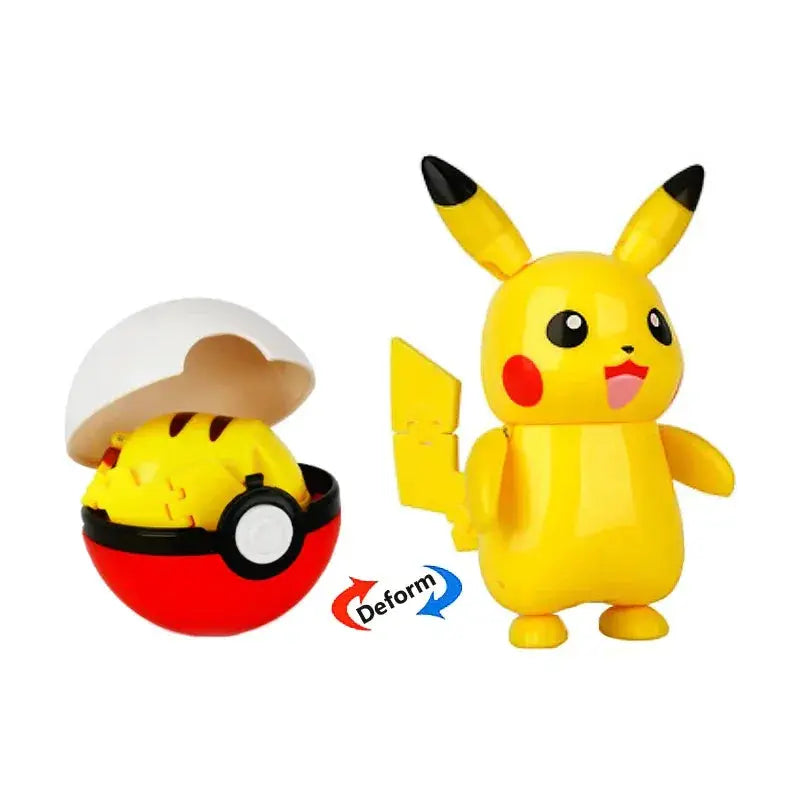 Genuine Pokeball Deformation Toys Pikachu Mewtwo Figures - ToylandEU