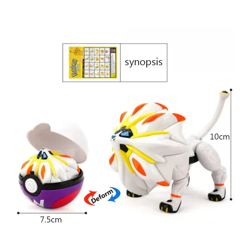 Genuine Pokeball Deformation Toys Pikachu Mewtwo Figures - ToylandEU