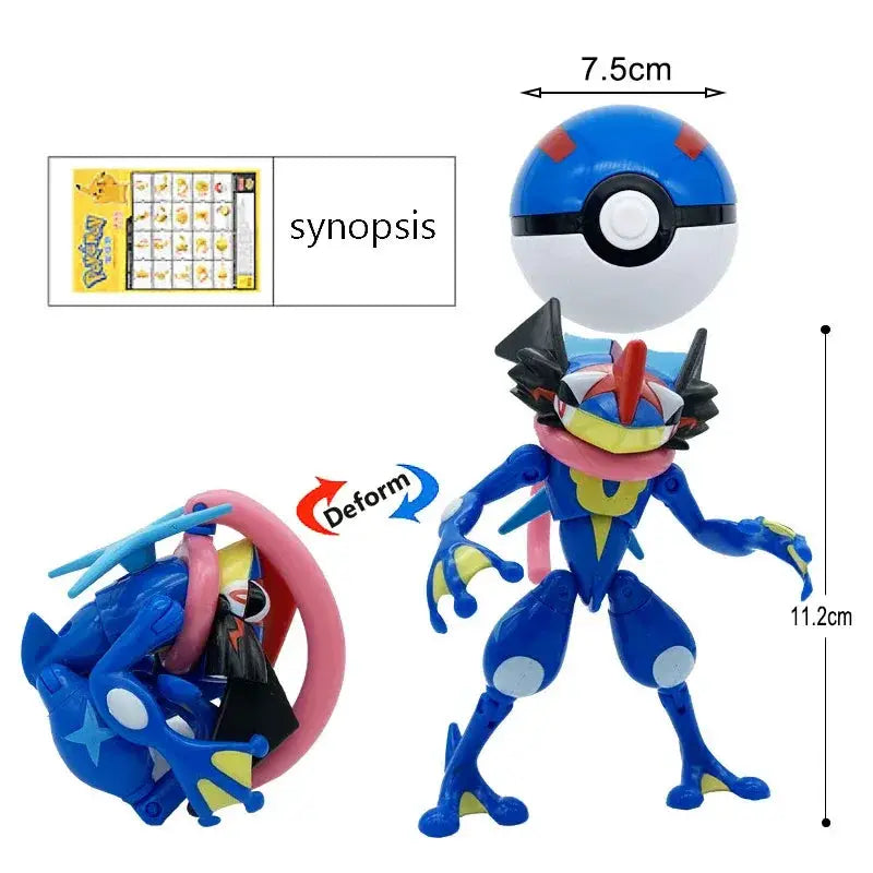 Genuine Pokeball Deformation Toys Pikachu Mewtwo Figures - ToylandEU