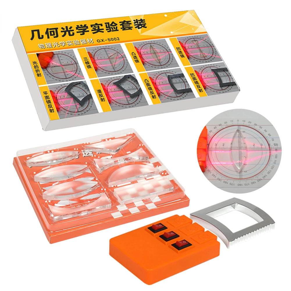 Geometric Optics Experiment Set Optical Lens Kit Convex Concave Light Refract Reflect Physics Teaching Kid Science Gift - ToylandEU