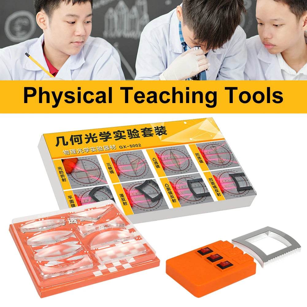 Geometric Optics Experiment Set Optical Lens Kit Convex Concave Light Refract Reflect Physics Teaching Kid Science Gift - ToylandEU