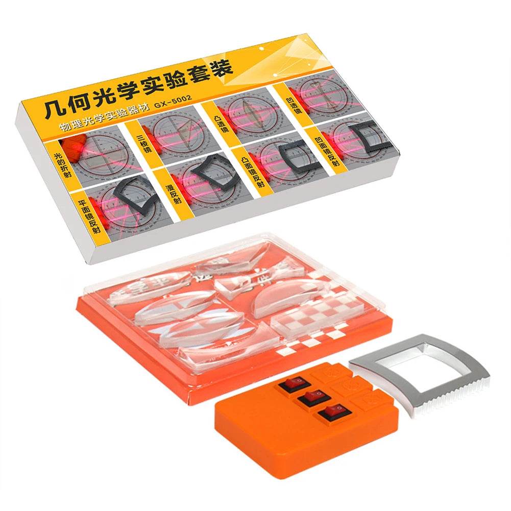 Geometric Optics Experiment Set Optical Lens Kit Convex Concave Light Refract Reflect Physics Teaching Kid Science Gift - ToylandEU