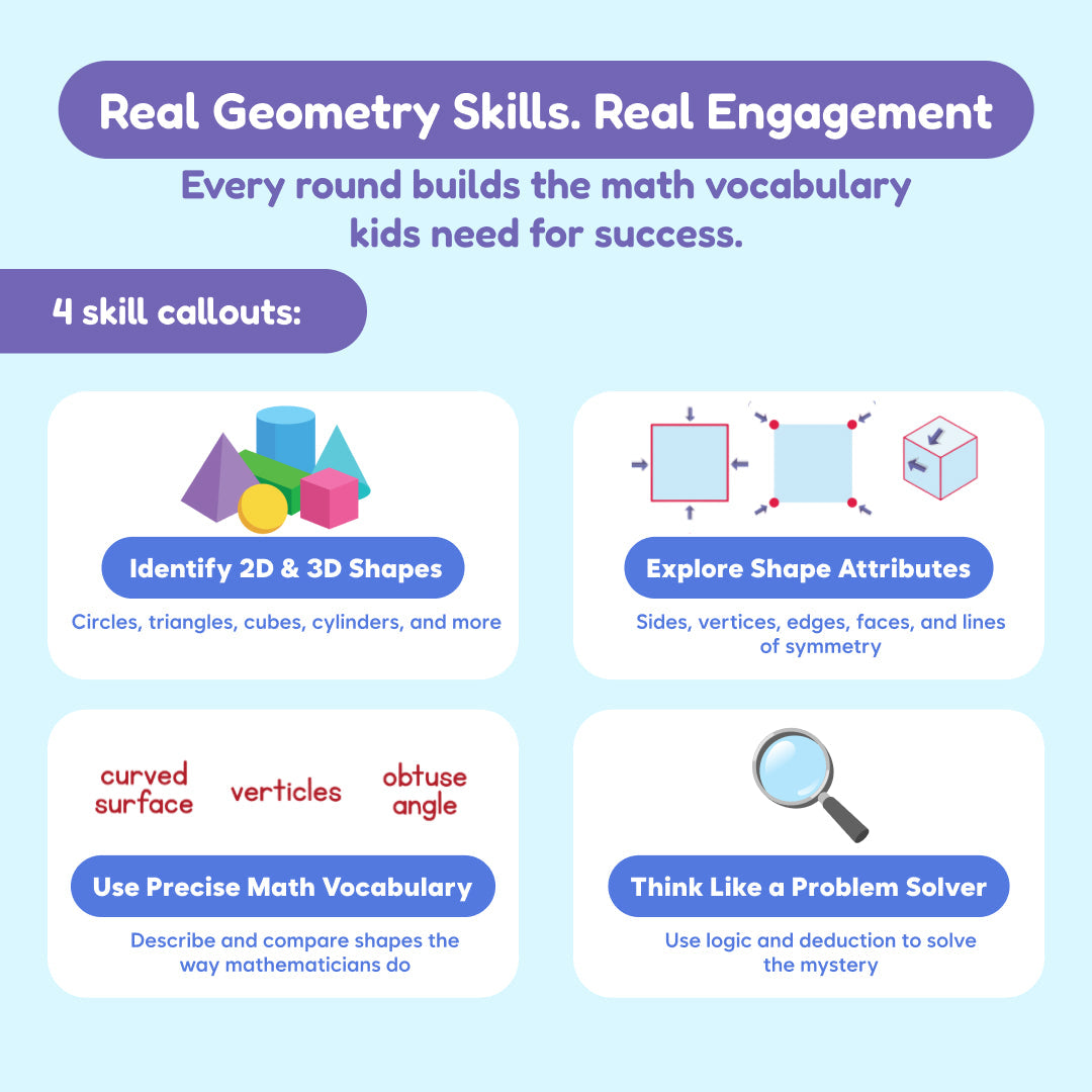 Geometric Shape Puzzles | Ages 8+ | Toylandeu™
